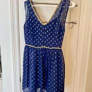 Anthropologie Maeve blue dress